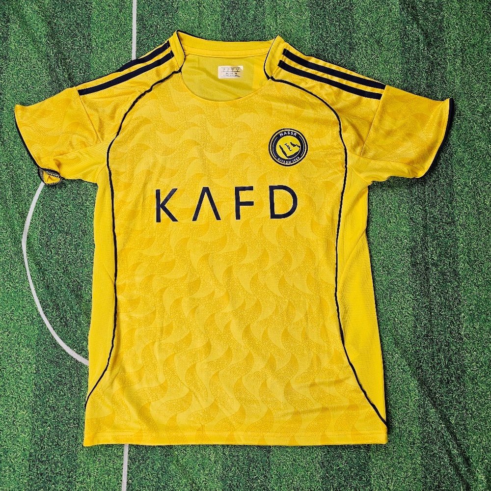 Al-Nassr  Mens Soccer Jersey Playera de  Al-Nassr Male Football Shirt Yellow